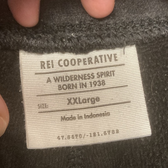 REI Cooperative Co-Op Mens Size XXL Grey Nook Fleece Pants Joggers Drawstring - Picture 9 of 16